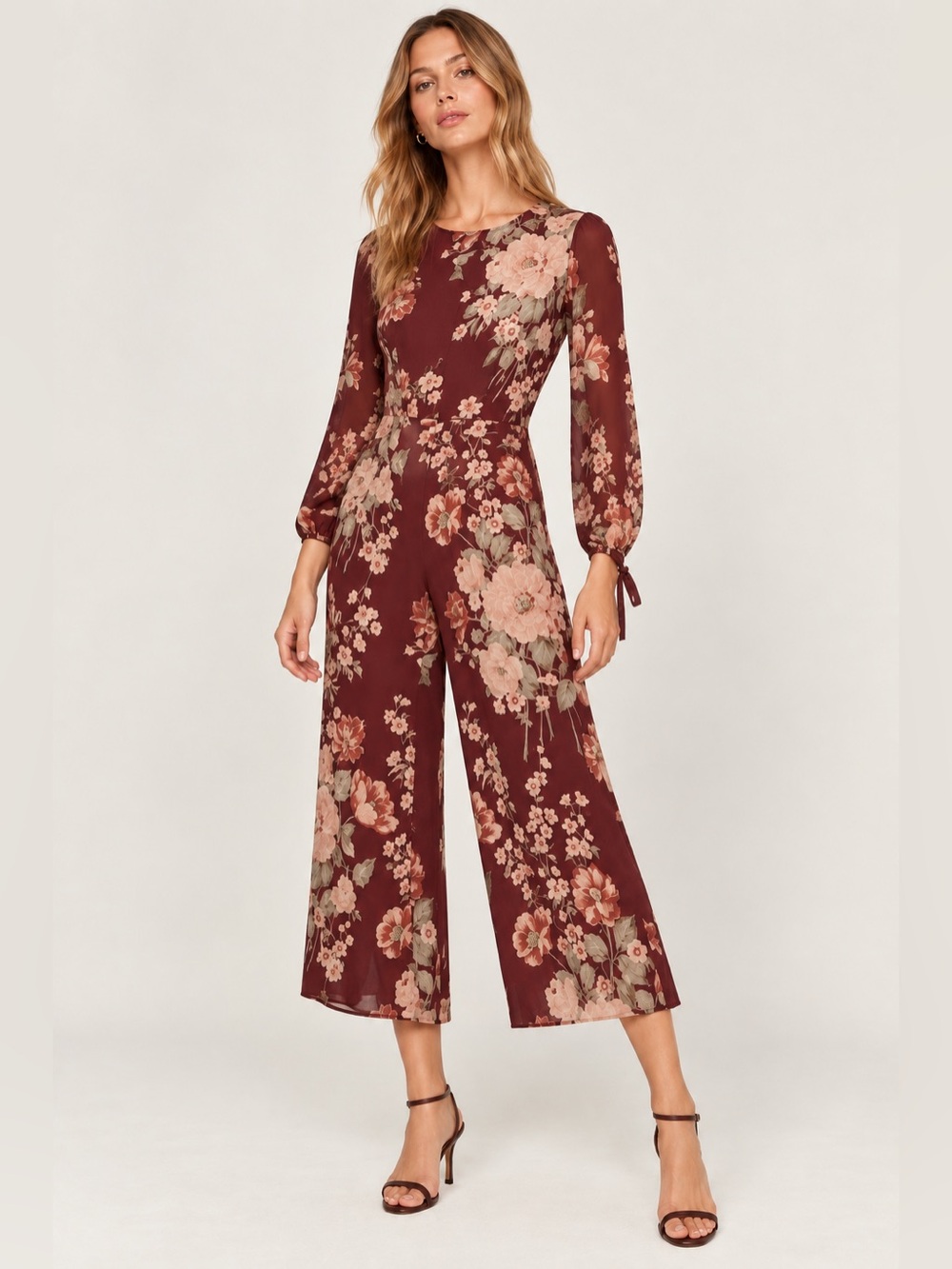 Reformation Missy Cropped Floral Jumpsuit/Size 2